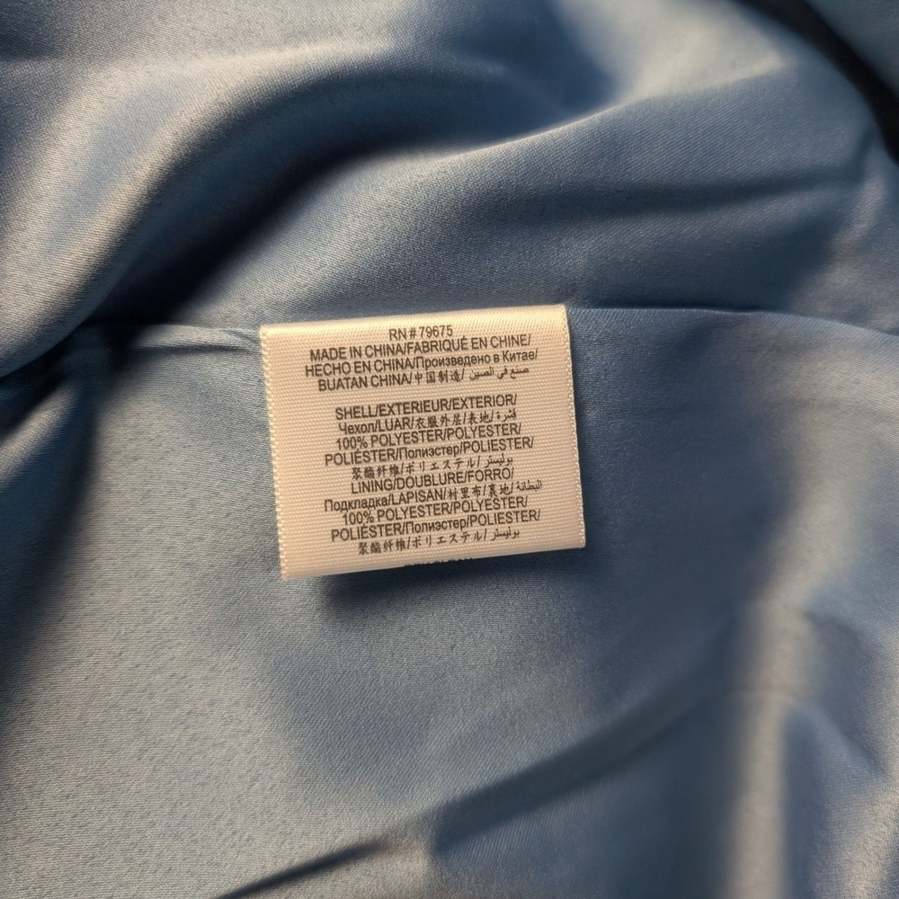 BCBGeneration Light Blue Teddy Jacket Fuzzy Trench Coat NWOT Double Button - Picture 11 of 13